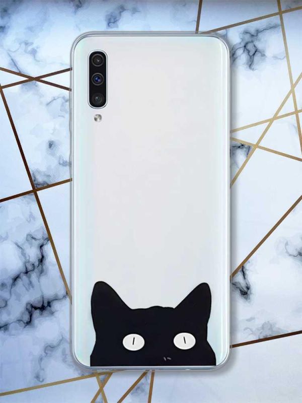 Прозорий чохол на Samsung Galaxy A50 (2019) A505 дизайн Котик принт 119