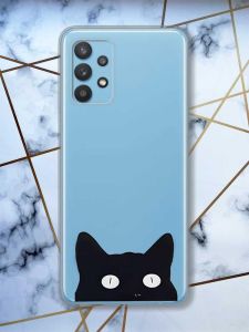 Прозорий чохол на Samsung Galaxy A32  дизайн Котик принт 119