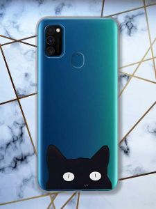 Прозорий чохол на Samsung Galaxy M30s/М21  дизайн Котик принт 119