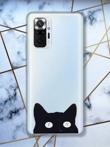 Прозорий чохол для Xiaomi Redmi Note 10 Pro/10 Pro Max :: Котик | принт 119