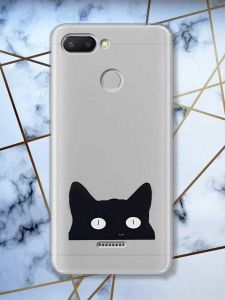 Прозорий чохол на Xiaomi Redmi 6  дизайн Котик принт 119
