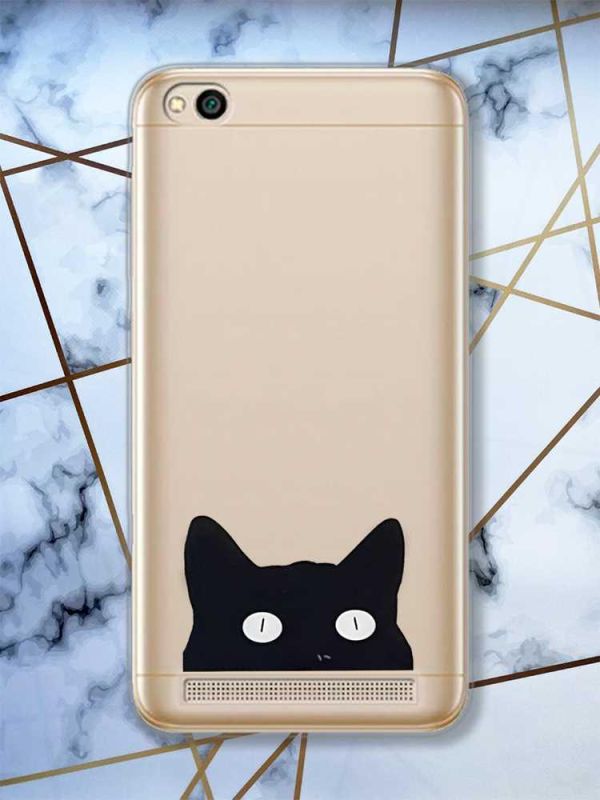 Прозорий чохол на Xiaomi Redmi 5A  дизайн Котик принт 119