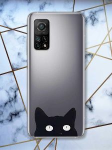 Прозорий чохол на Xiaomi Mi 10T / Mi 10T Pro дизайн Котик принт 119