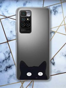 Прозорий чохол для Xiaomi Redmi 10  дизайн Котик принт 119
