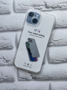 Прозорий силіконовий чохол із захистом камери для iPhone 14