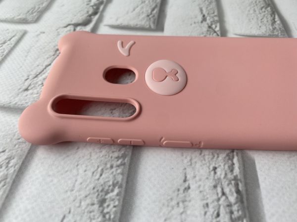 Силіконовий чохол для Samsung Galaxy А30 (2019) А305 / A20 Ведмедик рожевий