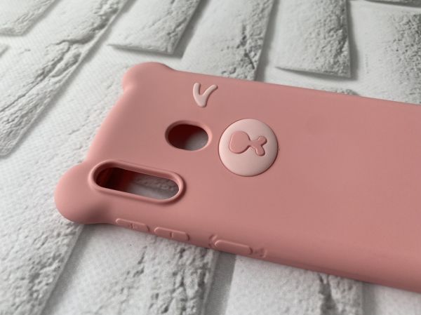 Силіконовий чохол для Samsung Galaxy M20 Ведмедик рожевий