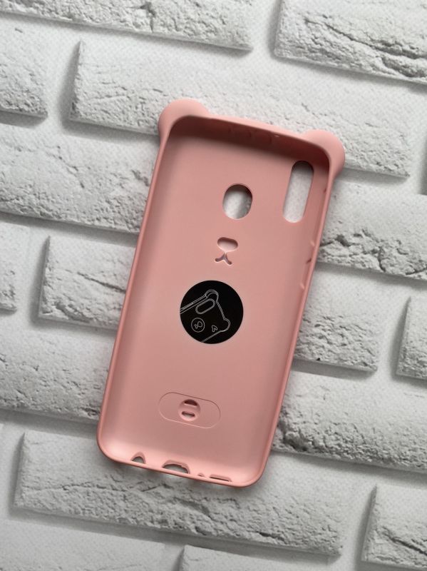 Силіконовий чохол для Samsung Galaxy M20 Ведмедик рожевий