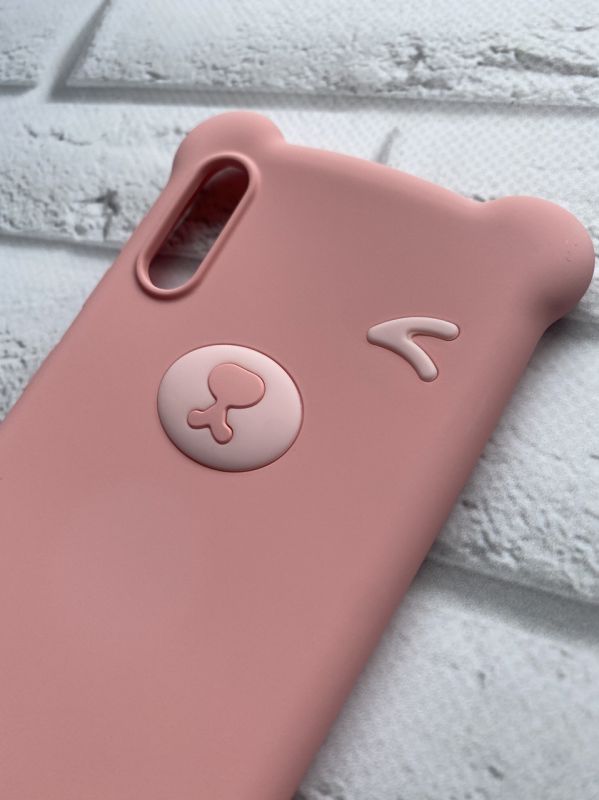 Силіконовий чохол для Samsung Galaxy M10 Ведмедик рожевий