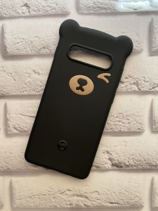Силіконовий чохол для Samsung Galaxy S10 Plus Ведмедик чорний