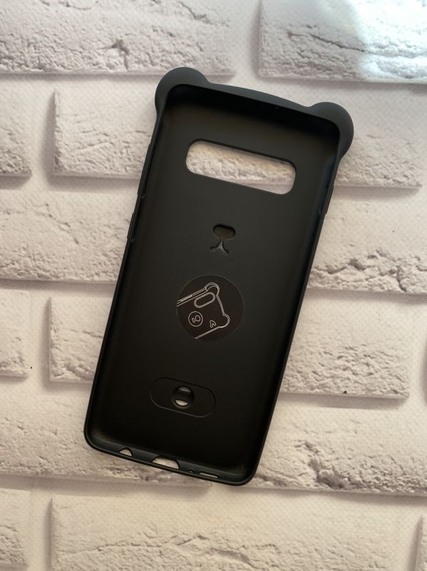 Силіконовий чохол для Samsung Galaxy S10 Plus Ведмедик чорний