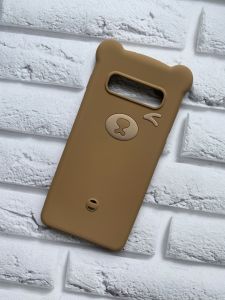 Силіконовий чохол для Samsung Galaxy S10 Plus Ведмедик бежевий