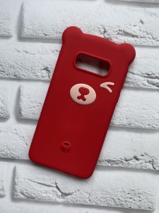 Силіконовий чохол для Samsung Galaxy S10e Ведмедик червоний