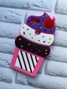 Силіконовий чохол для Xiaomi Redmi A1 / 5X Морозиво ярко-рожеве