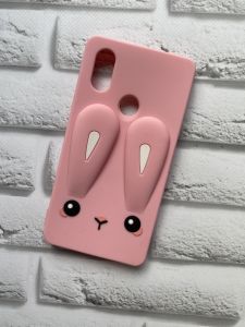 Силіконовий чохол для Xiaomi Redmi 8se Кролик світло-рожевий