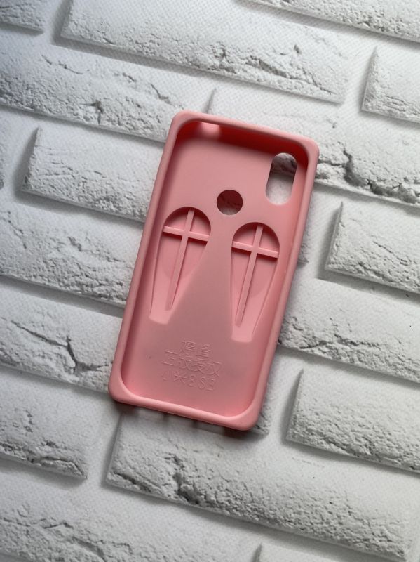 Силіконовий чохол для Xiaomi Redmi 8se Кролик світло-рожевий