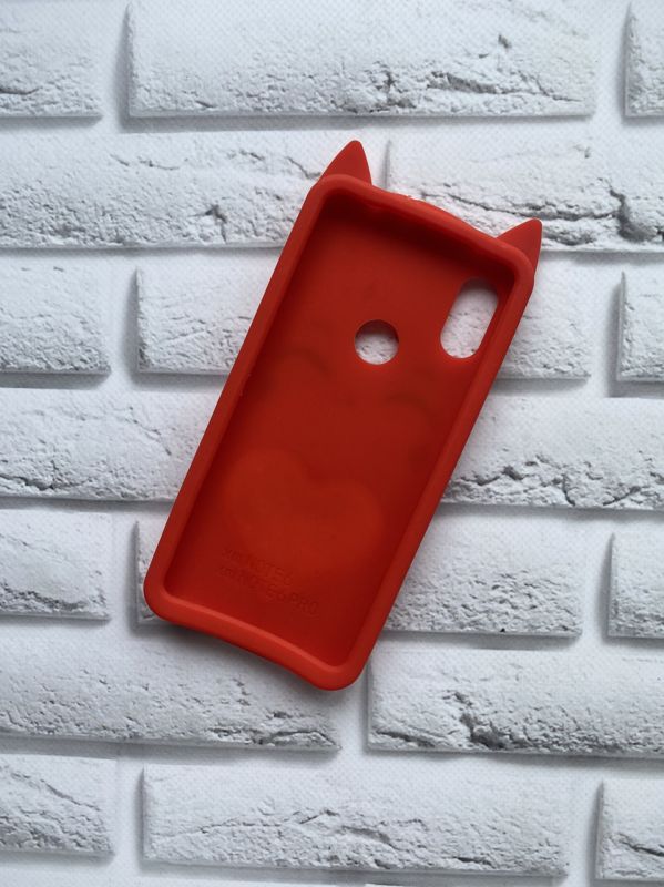 Силіконовий чохол для Xiaomi Redmi Note 6 Pro Кіт із серцем червоний