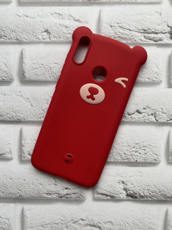 Силіконовий чохол для Huawei Y7 2019 / Y7 prime 2019 Ведмедик червоний