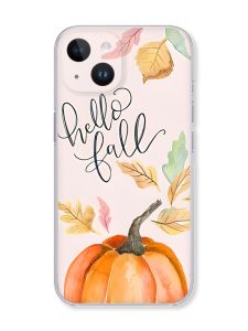 Чохол із захистом камери на iPhone 14 :: Привіт, осінь (принт 111)