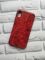 Мармуровий силіконовий чохол для iPhone XR Червоний