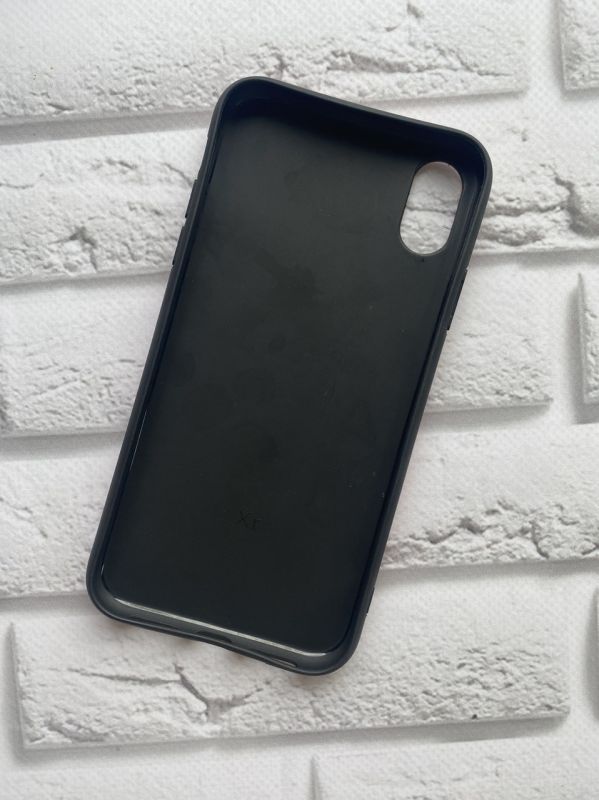 Мармуровий силіконовий чохол для iPhone XR Червоний