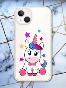 Чохол із захистом камери на iPhone 14 Plus Єдиноріг принт 102