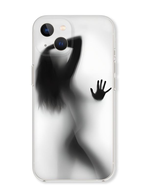 Чохол із захистом камери на iPhone 14 Plus Силует дівчини принт 66