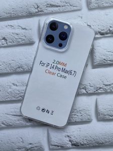 Силіконовий прозорий чохол для iPhone 14 Pro Max