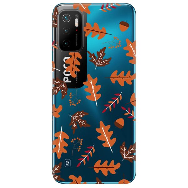 Прозорий чохол на Xiaomi Redmi Note 10 5G Осінь принт 107