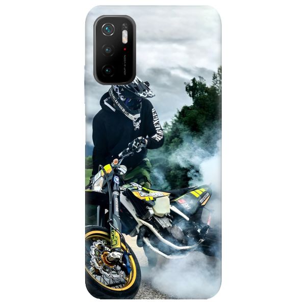 Чохол на Xiaomi Redmi Note 10 5G Мото драйв принт 68