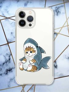 Прозорий чохол із потовщеними кутами на iPhone 14 Pro Кошеня принт 120