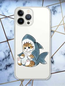 Прозорий чохол із захистом камери на iPhone 14 Pro Max Кошеня принт 120