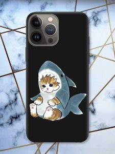 Матовий чорний чохол на Apple iPhone 13 Pro Кошеня принт 120