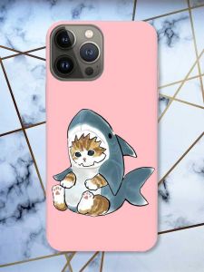 Матовий рожевий чохол на Apple iPhone 13 Pro Кошеня принт 120