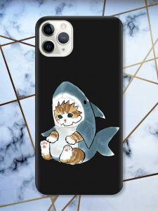 Матовий чорний чохол на iPhone 11 Pro Max (6.5) Кошеня принт 120