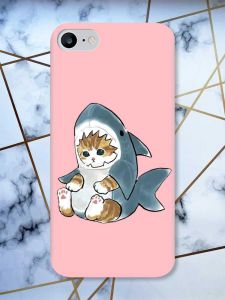 Матовий рожевий чохол на iPhone 7 / 8 Кошеня принт 120