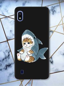 Матовий чорний чохол на Samsung Galaxy А10 (2019) А105 Кошеня принт 120