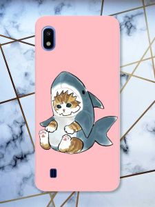 Матовий рожевий чохол на Samsung Galaxy А10 (2019) А105 Кошеня принт 120