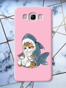 Матовий рожевий чохол на Samsung Galaxy J7(2016) J710 Кошеня принт 120