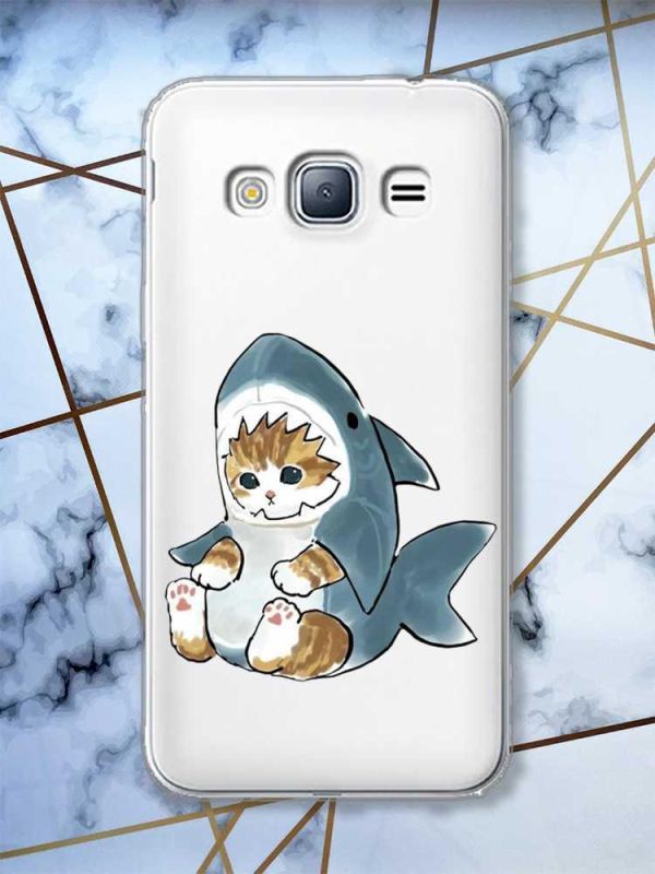 Прозорий чохол на Samsung Galaxy J3 2016 J310 Кошеня принт 120