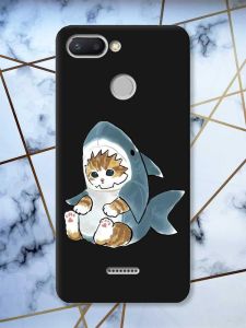 Матовий чорний чохол на Xiaomi Redmi 6 Кошеня принт 120