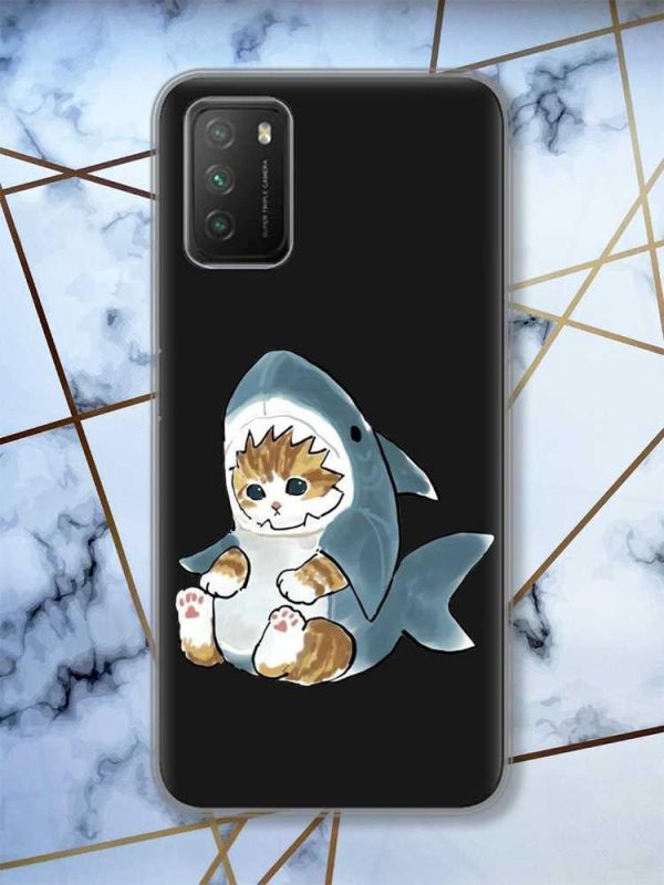 Прозорий чохол на Xiaomi Poco M3  Кошеня принт 120