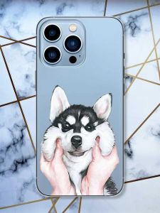 Прозорий чохол на Apple iPhone 13 Pro Max Мордочка принт 121