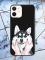 Матовий чорний чохол на Apple iPhone 12 / 12 Pro (6.1) Мордочка принт 121