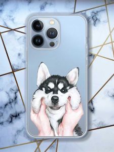 Прозорий чохол на Apple iPhone 13 Pro Мордочка принт 121