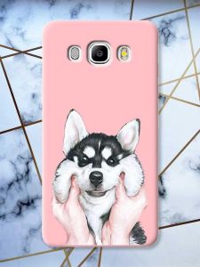Матовий рожевий чохол на Samsung Galaxy J5(2016) J510 Мордочка принт 121