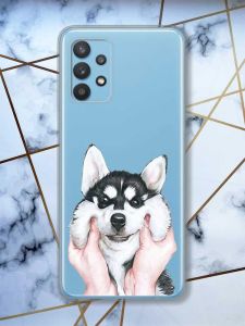 Прозорий чохол на Samsung Galaxy A32  Мордочка принт 121