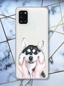 Прозорий чохол на Samsung A31 Мордочка принт 121