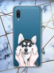 Прозорий чохол на Samsung Galaxy A02 / A022 (2021)  Мордочка принт 121