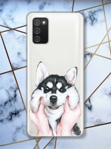 Прозорий чохол для Samsung Galaxy A02s  Мордочка принт 121